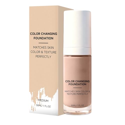 Foundation - Adaptive Skin Tint, Color Changing Moisturizing Base with Hydrating, Self Adjusting Coverage, Ideal for Daily Commuting Business Trips