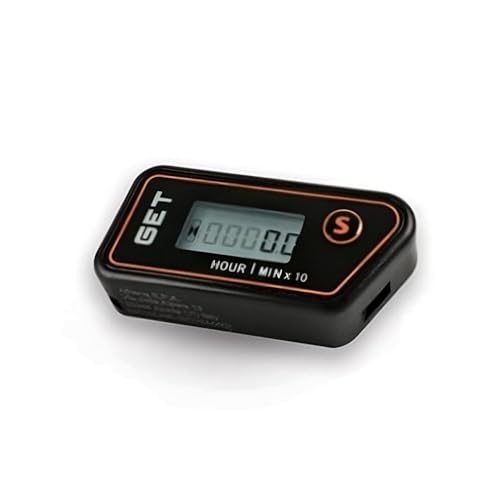 Rareelectrical Wireless Stick-On Hour Meter Compatible with Universal Marine Outboard Motor Personal Watercraft Generator Lawnmower Snowblower Gas Engine Equipment Ip68 6-Year Battery Gk-Gethm-0002