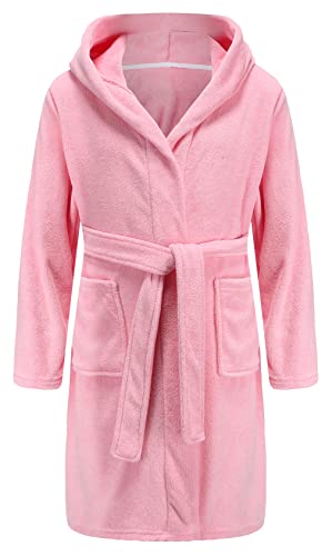 Boys Girls Bathrobe Soft Towel Hooded Robe Terry cloth Turkish Cotton Bathrobe