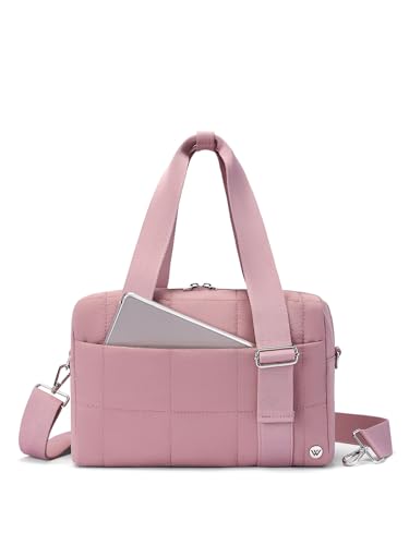 Image of WESTBRONCO Small Puffer Crossbody Bags for Women, Mini Puffy Quilted Gym Bag Lightweight Tote Bag with Zipper Compartments