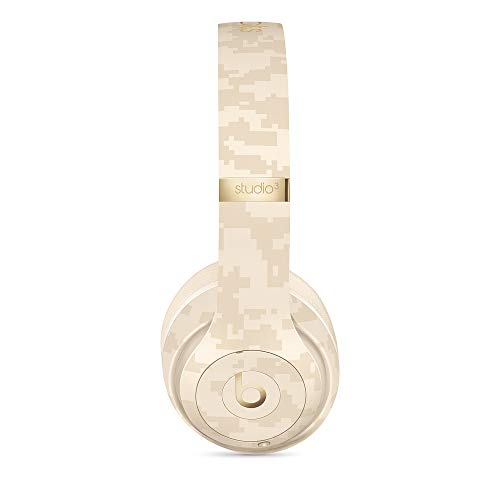 Beats Studio3 Wireless Cuffie con cancellazione del rumore – Chip per cuffie Apple W1, Bluetooth di Classe 1, cancellazione attiva del rumore, 22 ore di ascolto – Beige (Mimetico Sabbia del Deserto)