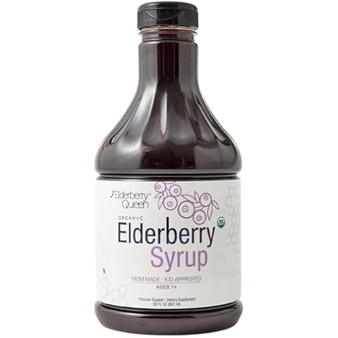 Organic Elderberry Liquid Supplement 30 oz by Elderberry Queen Cover