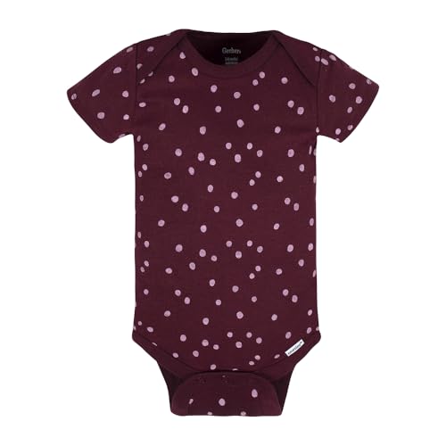 Image of Gerber Unisex Baby 5-Pack Short Sleeve Variety Onesies Bodysuits