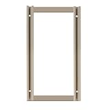 Akro-Mils TV24F 24-Inch Tall Wall Mounting Frame for TiltView Horizontal Plastic Storage System, Beige