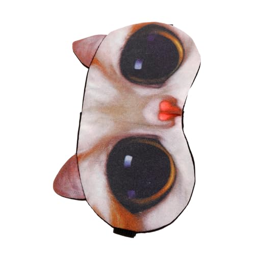 SOESFOUFU 3D動物眼帯 のそみ eye mask eye patch anigift the 毎日使うアイカバー 若者向けスリーピングマスク スリープマスクかわいい キャリコ