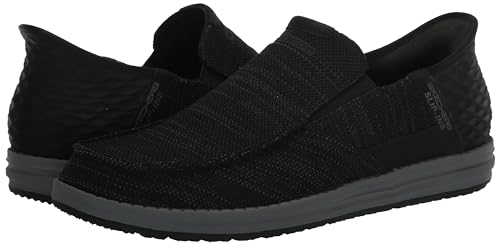 Image of Skechers Men's Melson - Medford Hands Free Slip-in Men's Casual, Black, 8.5, Medium, US