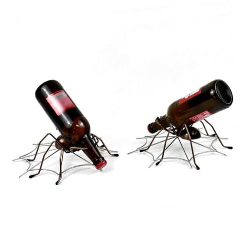 Soporte para botellas hierro diseño araña elegante miniatura 7