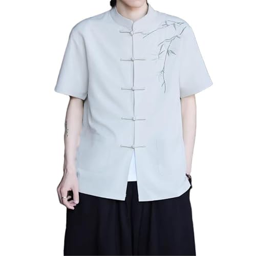 Costume Tang homme pour un été décontracté en soie glacée respirante