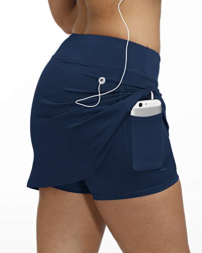 image for 3AXE Women's Tennis Skorts with Inner Shorts Pockets Lightweight Activ
