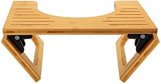 AmazerBath 7 Inches Bamboo Toilet Stool for Bathroom, Collapsible Poop Stool, Natural Color