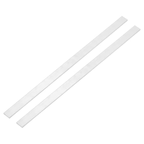 QUARKZMAN 2 Pezzi Barra Alluminio Piatta Quadrata, 3 x 15 x 305mm Materiale di Laminazione Solido Piastra Piana Lastra Profilato Asta in Alluminio 6063