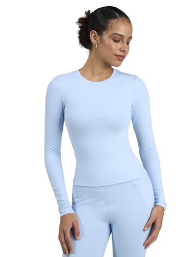 Image of CAVA Sculpt Crew Top for Women | Snug Sculpted Fit, Long Sleeves, Classic Crew Neck, Minimal Branding, Everyday Activewear Tee