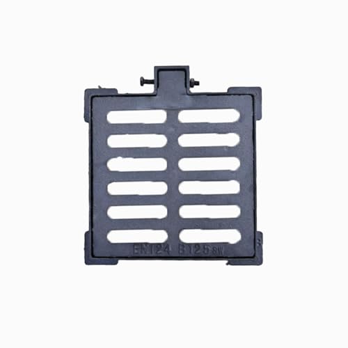 LIKANGLONGJU Sumidero Terraza de Hierro Fundido con Marco, Rejilla Desague Jardin, 3cm de Grosor, Evita Obstrucciones por Residuos(30x30cm/12x12in)