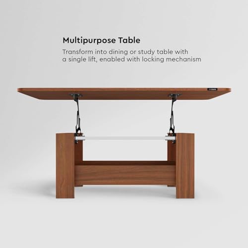 Image of Interio by Godrej Coffee Table Transpose V2 Coffee Table for Living Room, Brown