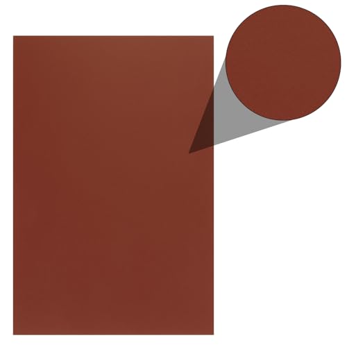 Image of ABS Plastic Sheet 8 x 12 Inch,Flexible Plastic Sheets 1 /12 Inch Thick Thermoplastic Sheet with Leather Texture Wine Red for DIY Crafts Decors 2Pcs