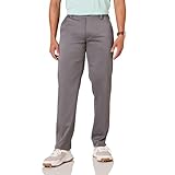 Amazon Essentials Men's Straight-Fit Stretch Golf Pant, Grey, 36W x 32L