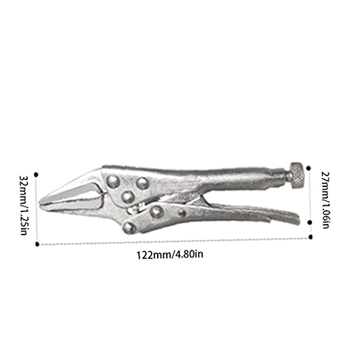 Vergrendeling Tangen Gebogen Rechte Kaak Zelf Lock Grip Klem 5 "voor Gripping Twisting Holding 2 STKS - Image 3