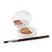 Sheer Cover Studio - Conceal and Brighten Highlight Trio - Two-Toned Concealers - Shimmering Highlighter - Tan/Dark Shade - With FREE Concealer Brush - 3 Grams
