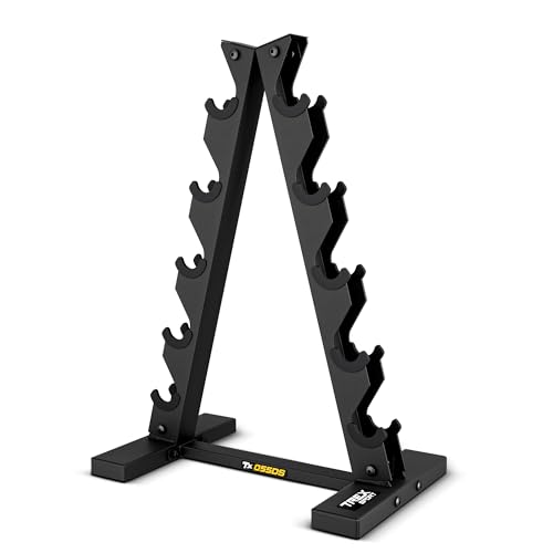 TREX SPORT Hantelablage Kurzhantel Rack Kurzhantelständer TX-055DR | Gewichteständer für Kurzhanteln mit Gummierte Halterungen | Hantelständer bis 150 kg TREX SPORT Hantelablage Kurzhantel Rack Kurzhantelständer TX-055DR | Gewichteständer für Kurzhanteln mit Gummierte Halterungen | Hantelständer bis 150 kg