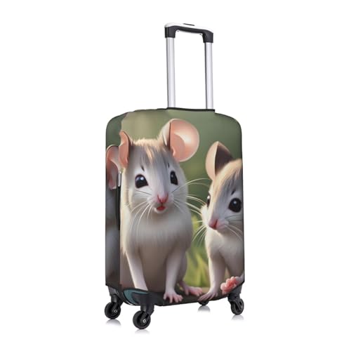 Mouse In Love Luggage Cover,&& Suitcase Protector, Trolley Case Cover For X-Large Luggage, Suitcase Protector., White3