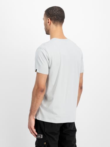 Alpha Industries Basic T-Shirt für Herren Pastel Grey – Ansicht 6