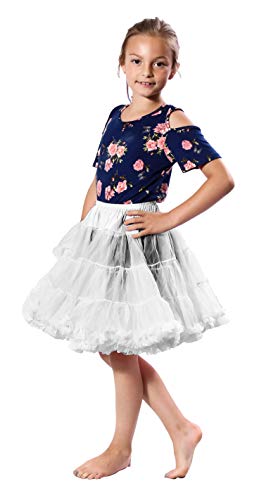 Malco Modes Little Betty Petticoats for Hoop Skirt | SM White Petticoat for Tutu Flower Dress