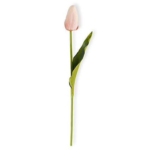 K&K Interiors 11399A-PK 10.5 Inch Pink Real Touch Mini Tulip Stem
