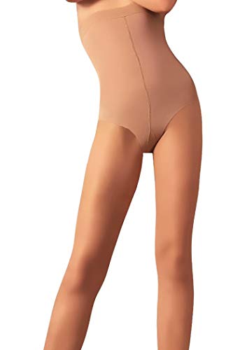 Charm and Attitude Women's Shaping Control Top Tights | High Waisted Tummy Control Sheer Pantyhose Stockings4