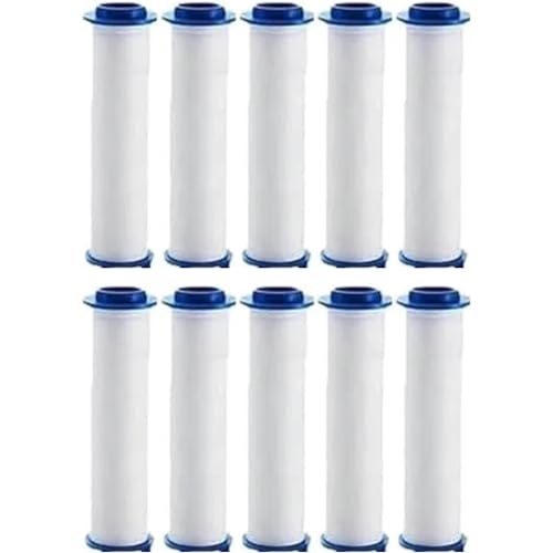 Generic 10 Pcs Ion Drops Shower Head Filters, 3.3 Inch PP Cotton Filter Cartridge, Turbo Showerhead, Shower Head with Filter for Detachable (D10)