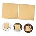 Cabilock 2pcs Brass Plate Set Metal Sheets Smooth for DIY Crafts Engraving Embossing Industrial and Home Use