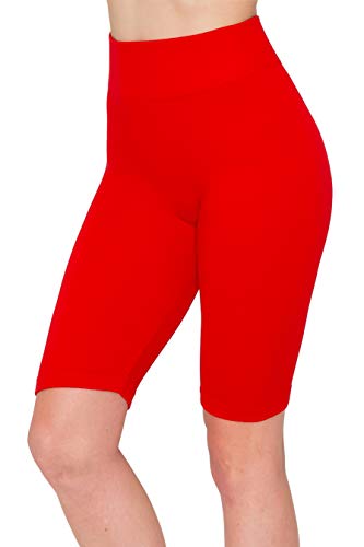 Image of ALWAYS Faux Leather Shorts - High Waist Active Stretch Yoga Short Pants for Women