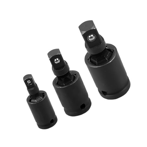 OSALADI 3pcs Impact Socket Harmonic Socket for Electric Wrench Heavy-duty Chromium- -skid Design Compatible Pulley Damper Bolt for Vehicles