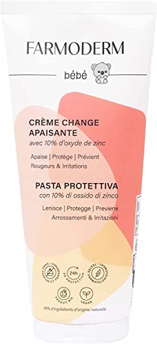 Farmoderm Crema Pañal Hidratante - Calma, alivia, protege y previene la irritación, enrojecimiento y picazón de la piel del bebé - 200ml