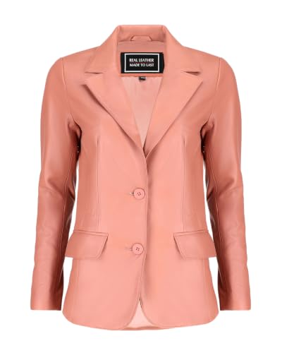 Image of Jild Classic Style Leather Blazer Women - Casual Coat Leather Jacket Women