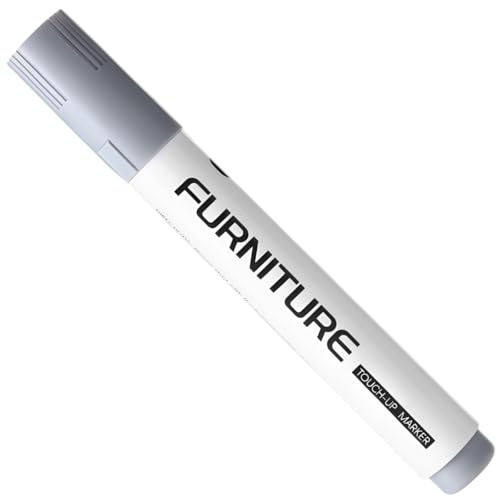 Kronabelle Set di pennarelli per ritocchi per riparazione mobili, include nero, bianco, grigio, con penna riempitiva per legno e punte di precisione per restaurare