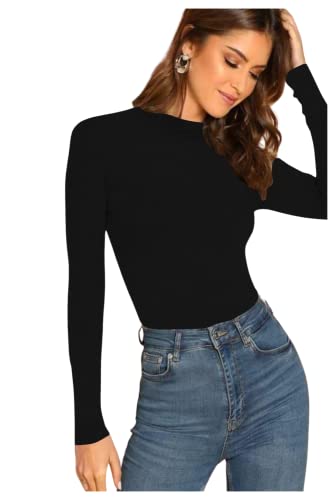 Image of Dream Beauty Fashion Women's Casual Round Neck Long Sleeves Stylish Top, 23 inch inches (Top Empire-06)