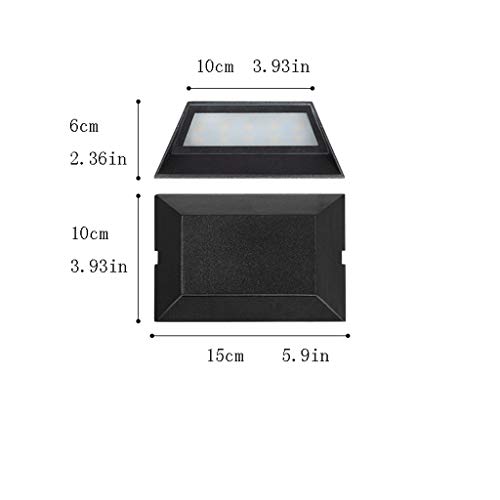 Aplique LED de pared 5W impermeable para interior y exterior con placa montaje 3