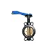 Legend Valve 116-405 Iron Wafer Butterfly Valve, Alum Bronze Disc, EPDM Handle, 4.9"x16.7"x2.1"