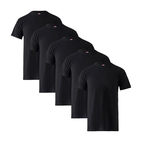 Mody Men Undershirt Round Neck Short Sleve 5-Pack, Men Undershirt, Cotton Tank Top, Soft Undershirt for Men