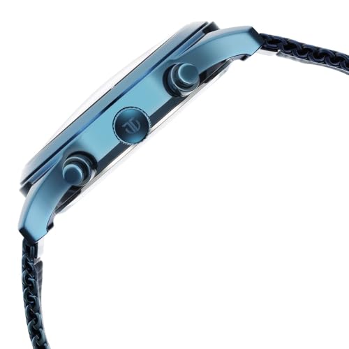 Titan Sartorial Neo Splash: Blue Dial Multifunction Watch with Mesh Strap Watch for Women -1805QM02