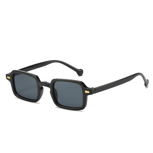 Lunettes de soleil rectangulaires vintage UV400 pour femmes et hommes