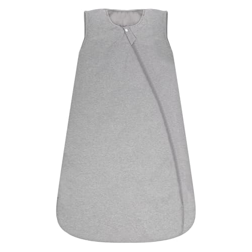 Baby Sleep Sack, 2.5 TOG Sleeveless Baby Winter Wearable Blanket with 2-Way Zipper, Cotton Toddler Sleeping Bag for Infant Toddler Newborn (Grey, Medium Size)