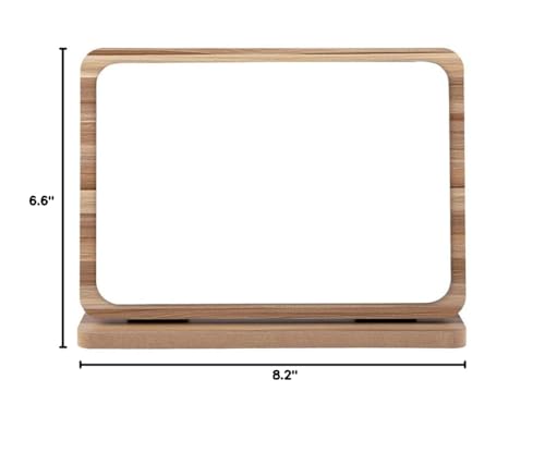 Espejo de Mesa Rectangular con Marco de Madera miniatura 6