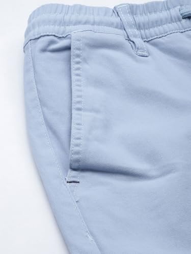 Image of The Indian Garage Co Men Slim Fit Solid Mid-Rise Chinos