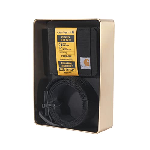 Carhartt Holiday Wallet & Belt Gift Pack with Tin, Black/Black, Large4
