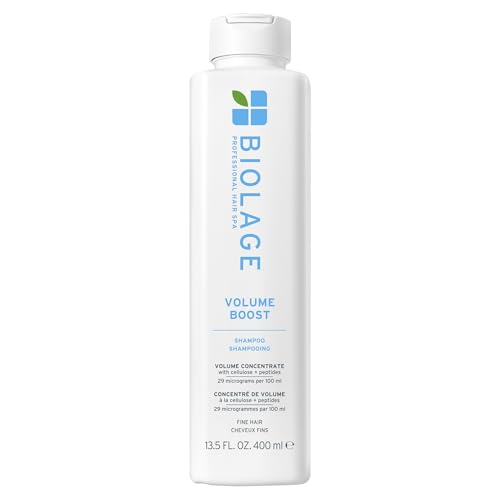 Biolage Volume Boost Shampoo for Fine Hair – Creates Lasting, Lightweight Volume, Root Lift & Shine, With Cellulose and Peptides, Vegan, Paraben and Silicone-Free, 13.5 Fl Oz