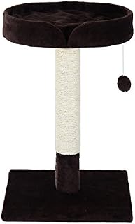 PawHut 70cm Height Cat Tree Scratching Post Furniture Pet Play Area Activity Center Kitten Climbers Climbing Exercise w/ Hanging Toy & Cushion