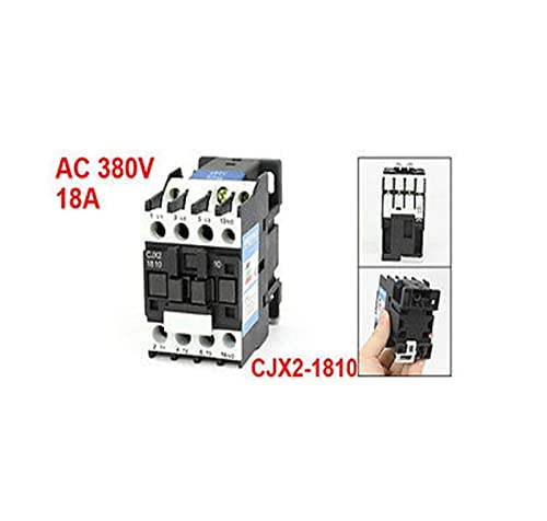 Contacteur AC 3 pôles triphasé avec bobine 380V 18A modèle CJX2-1810 1NO - 2