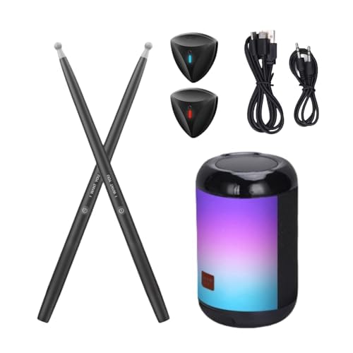 Image of Virtual Drum Stick Drum Set | Wireless Air Drumsticks with Speaker | Electric Drum Pad Experience | Portable Virtual Drum Instrument for Adults | Silent Practice Musical Instrument