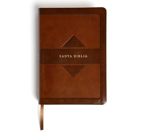 Image of RVR 1960 Biblia letra grande tamano manual edicion tierra santa, cafe simil piel Mass Market: Santa Biblia (Spanish Edition)